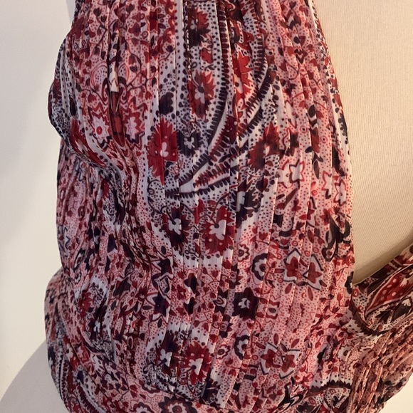 [alice + olivia] Colorful Boho Floral Pattern Crop Top - Size 8 - Picture 2 of 6